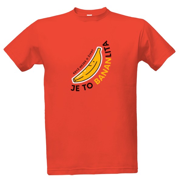 Tričko s potiskem BANANLITA