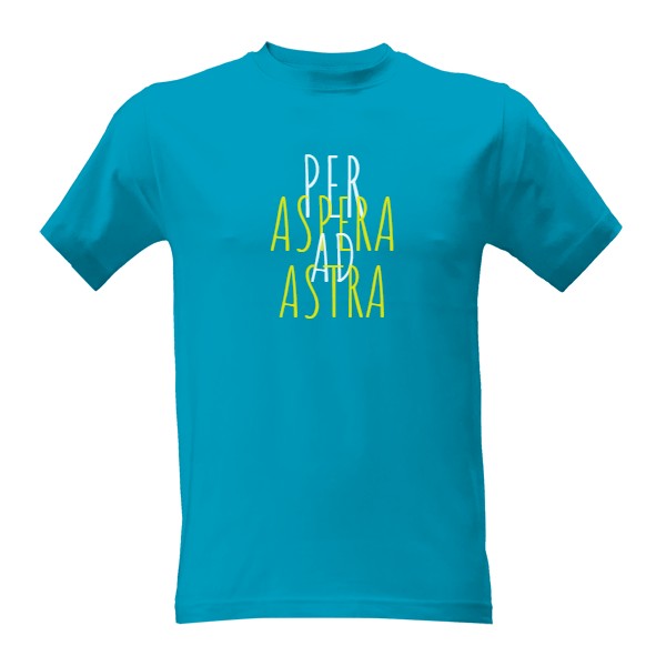 Tričko s potiskem Per aspera ad astra