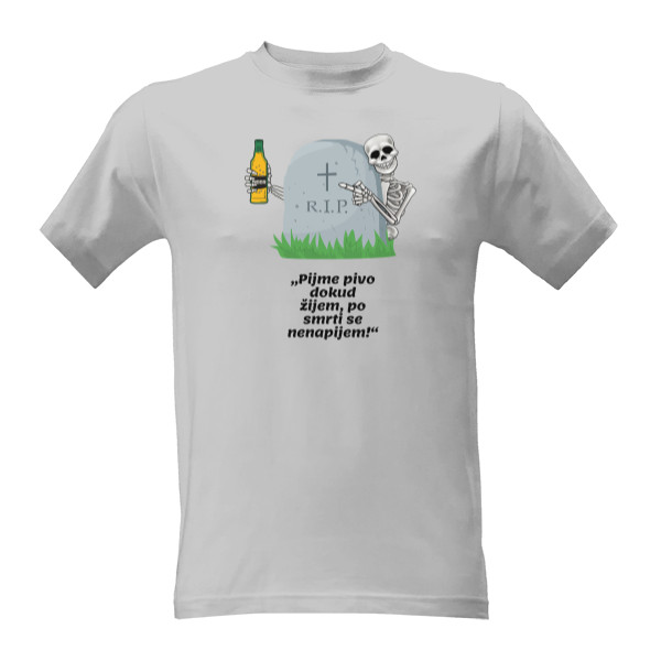 Tričko s potiskem Pijme pivo
