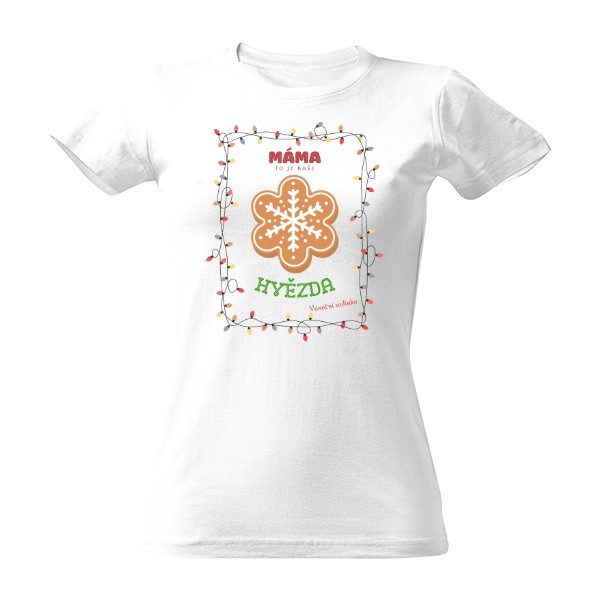 Tričko s potiskem Vánoční set - máma
